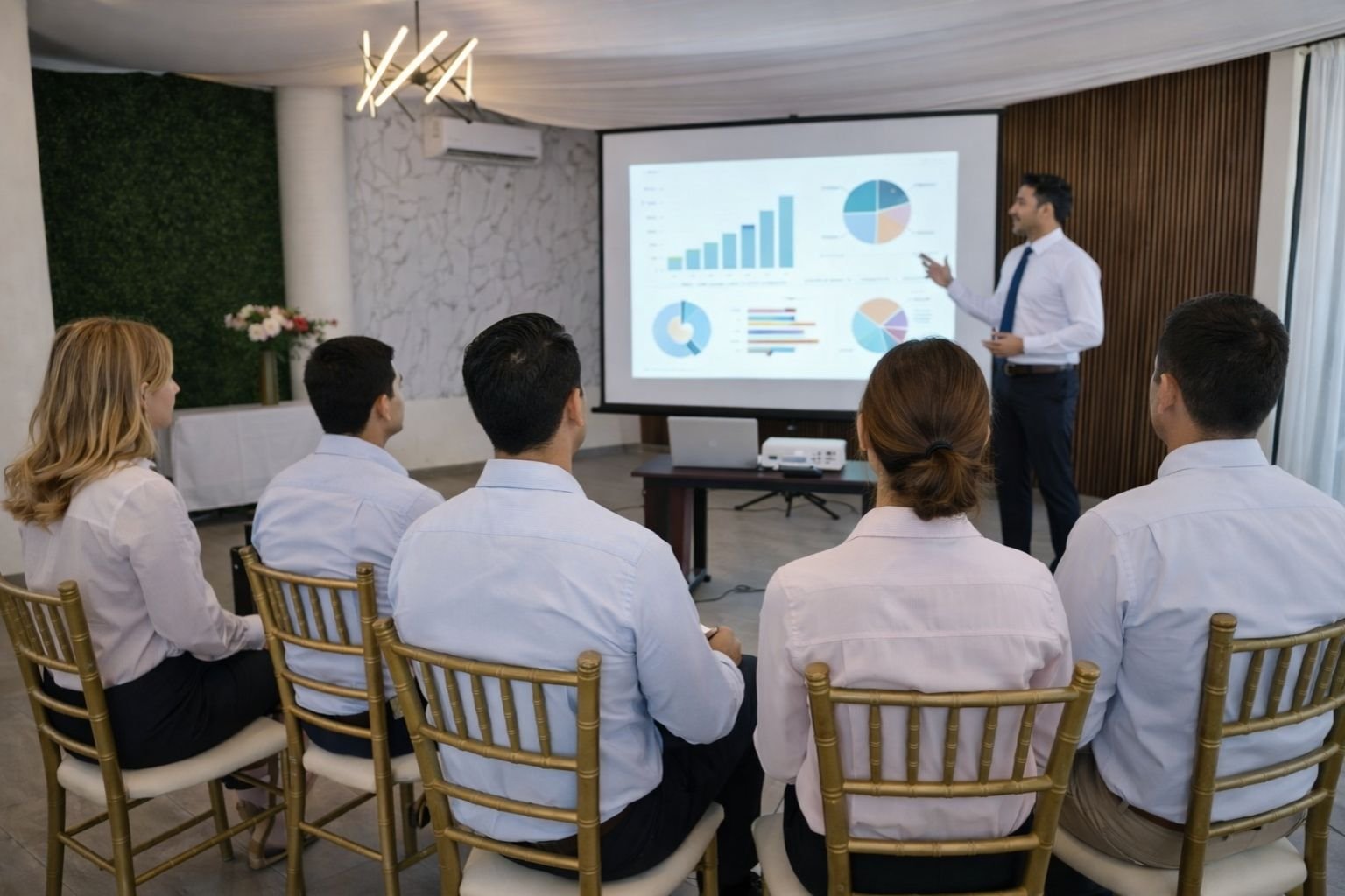 Reuniones de negocio pequeñas