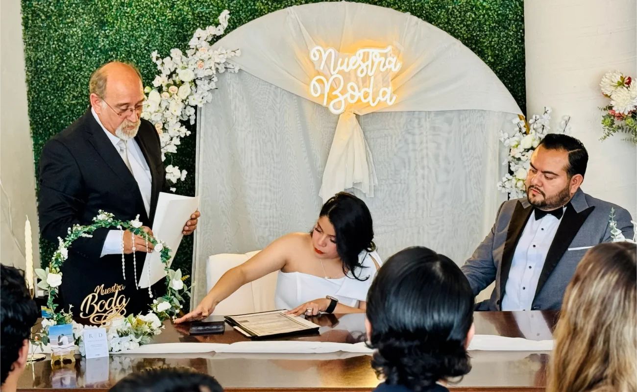Boda civil en salón de eventos índigo en monterrey